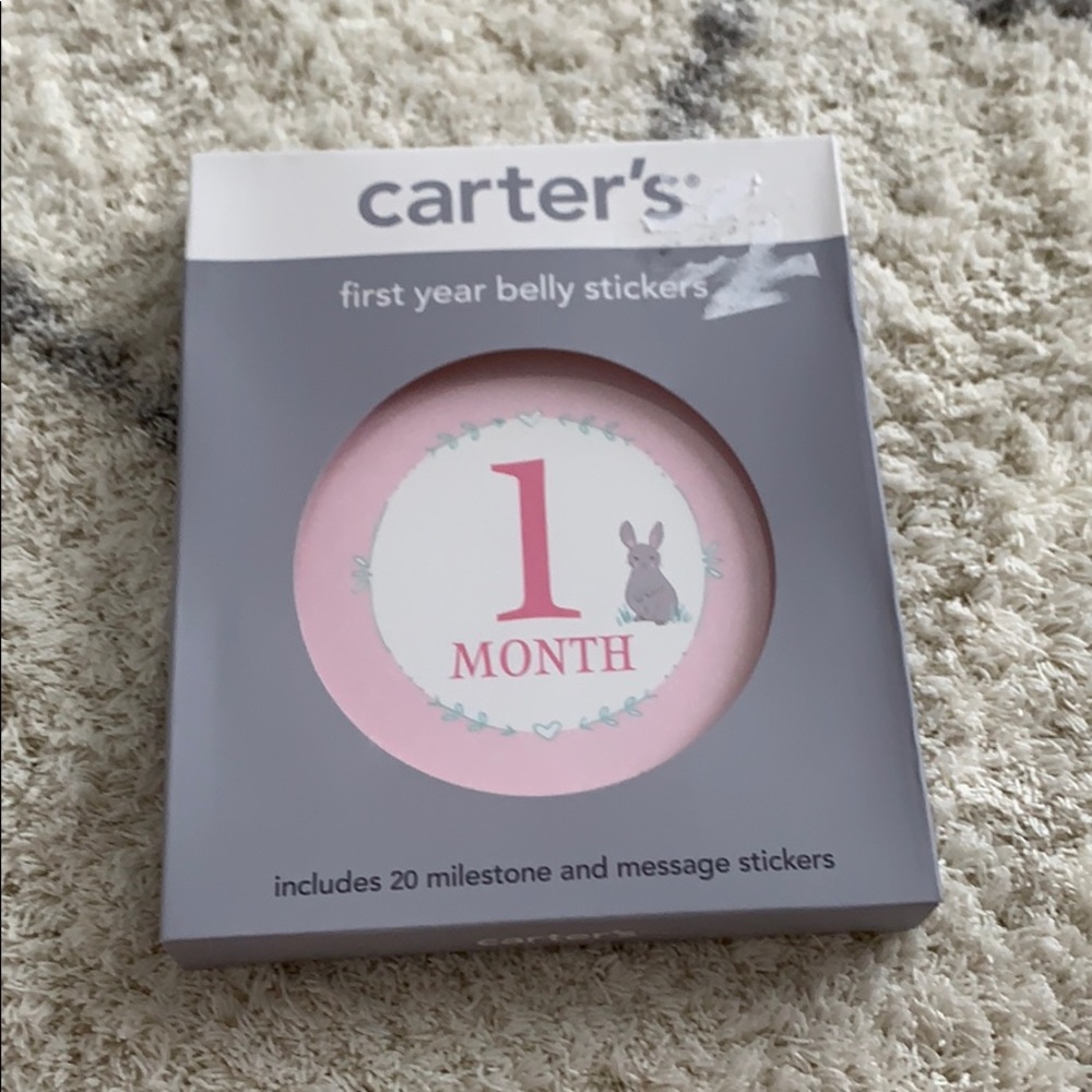 NWT Baby First Year Milestone Belly Stickers 🐰